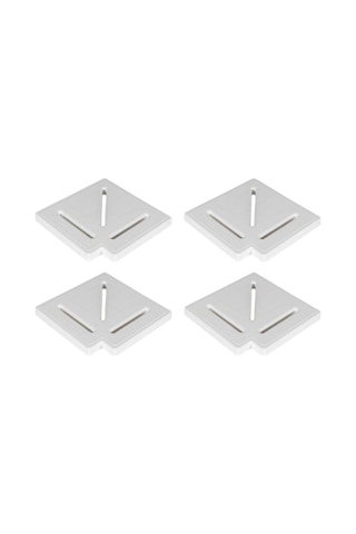 Sinada Havuz Savak Kanal Köşe Parçası Plastik 25 Cm 90 4 Adet -toptancıyızbiz