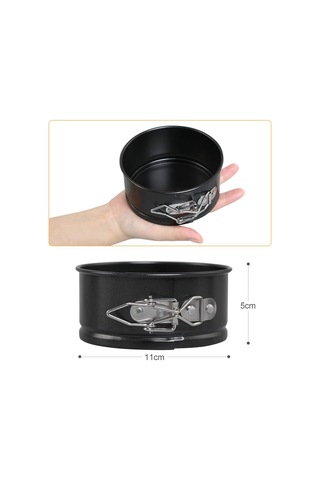Pieces Siyah, 11 Cm Kekler İçin 4 İnç Mini Yaylı Kalıp Diğer