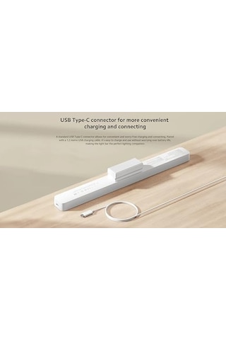 Xiaomi Masa Lambası Manyetik Okuma Işık Bar Gl Beyaz Bhr8956gl Abanoz