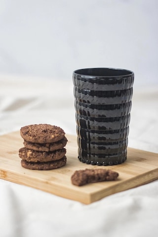 Allegra Siyah Akrilik Bardak 6'lı Set 400 Ml Su, Meşrubat, Sunum Ve Kahve Yanı İçin Cam Değild Çok Renkli