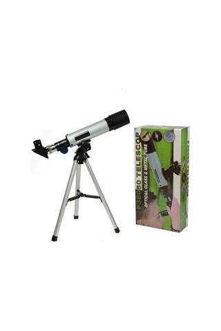 50x360 Mini Teleskop Kara Uzay Teleskobu Aliminyum Gövde Tripodlu