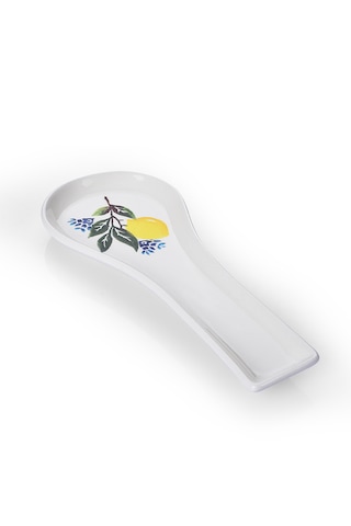 Piatti Naturali Seramik Limon Kirli Kaşıklık Tezgah Üstü Kepçe Kaşık Altlığı