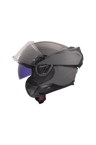 Ls2 Advant 2 Mat Concrete Kask Siyah Vizör + Şeffaf Vizör Çok Renkli