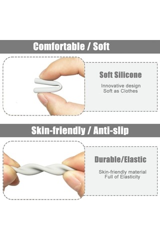 Silikon Gözlük Kulak Yastığı 2 Çift , Azonee Kaymaz Gözlük Tutacakları, Gözlükler İçin Rahat Şakak Uçları, Gözlükler İçin Kaymaz Kulak Pedleri