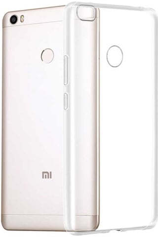 Xiaomi Mi Max 2 ile Uyumlu Kapak 1mm Süper Silikon Şeffaf Kılıf