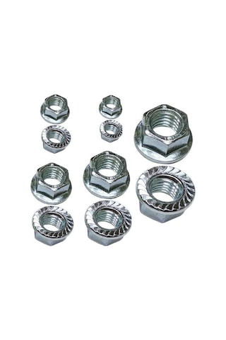 Flanşlı Somun Metrik 6mm 50 Adet Pullu Somun