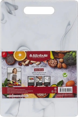 Attrıbute Marble White / Granıte 20x30 Cm Kesme Tahtası 135838725 Beyaz