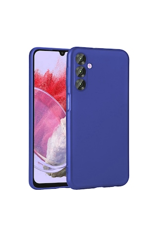 Zore Samsung Galaxy Uyumlu M34 5g Kılıf Omsy Premier Silikon Kapak - Saks Mavi
