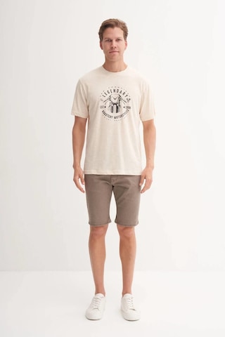 Cazador Erkek T-shirt 4179-29209 Bej