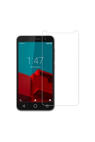 Vodafone Smart Prime 6 Nano Kırılmaz Cam Ekran Koruyucu Şeffaf