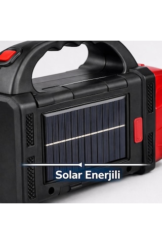 Vıvaluxe Solar Led Kamp Feneri, , 8 Led Ultra Parlak Taşınabilir Kamp Lambası, , Kamp, Balıkçılık, Acil Durum Ve Genel