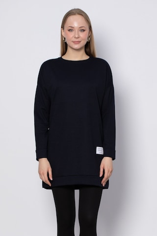 Barrels And Oil Bisiklet Yaka Mevsimlik Sweatshirt - Lacivert-Lacivert