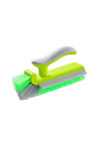Yunboo Mutfak Ve Banyo Seramik Izgara Temizleyici - V Şekilli Tırnaklı, Suda Kaymamaz Kollü, Yansıta Silebilir, Çabuk Leke Kaldıran Plastik Fırça - Yeşil Gri Yeşil
