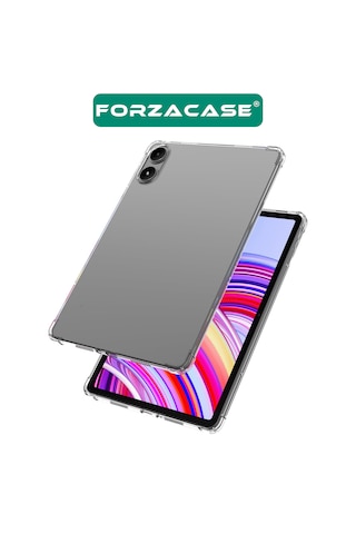 Forzacase Redmi Pad Pro 12.1 İnch 2024 İle Uyumlu Anti Shock Silikon Kılıf Şeffaf - Fc014 Arka Kapak