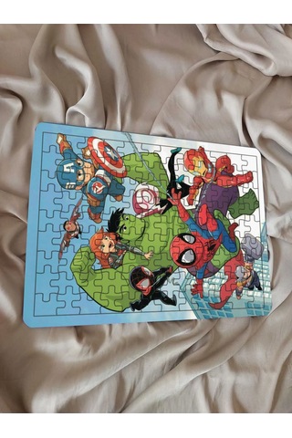 Çocuk Puzzle Ahşap Marvel 108 Parça Mobilya