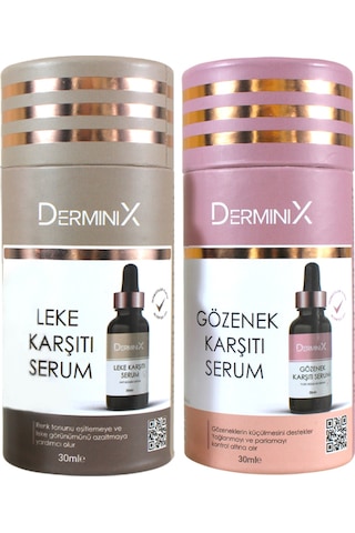 Derminix Gözenek Karşıtı + Leke Karşıtı Cilt Bakım Serumu 2 x 30 ML