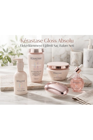 Kerastase Gloss Absolu Kalın Telli Ve Elektriklenmeye Eğilimli Saç Bakım Seti