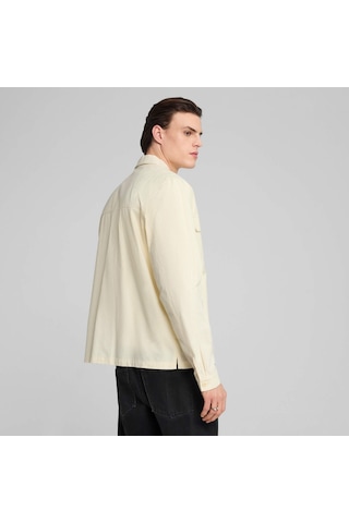 Puma Mmq Rıpstop Erkek Geniş Kesim Gömlek 629348 61 Beyaz
