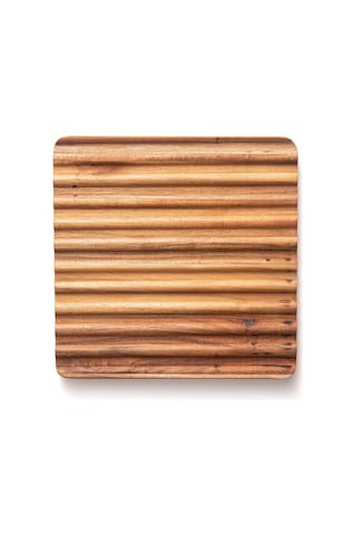 Lexroo Sedona Trivet, 2'li Set Akasya Ahşap Sıcak Bulaşıklık