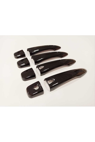 Autogp Nıssan Qashqaı 2014-2020 Kapı Kolu Kaplama - Pıano Black Smart Key