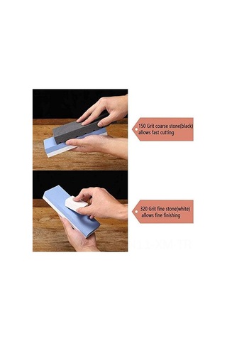 Ximistore9 Taş Zımpara Seti - Zımpara Taşı Düzeltici İle Yuvalı Sabitleyici - Çelik Aletlerin Keskinliği İçin Zımpara Takımı