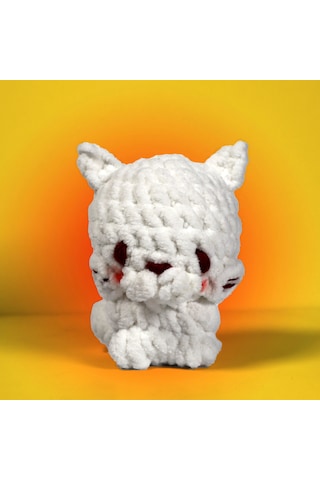 Bakgelal Amigurumi Kedi Yapım Kiti Başlangıç Seviyesi Tığ Örgü Seti Çocuk Ve Yetişkin Hobi Seti
