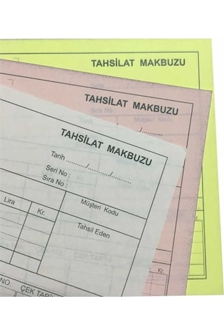 Dilman Tahsilat Makbuzu Otokopili 3 Nüsha 6 Lı Paket