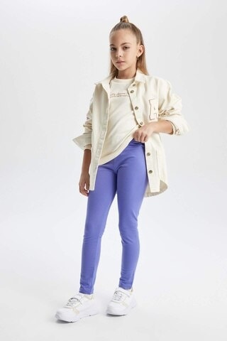 DeFacto Kız Çocuk Tayt B7786A8NSPR320 Mor