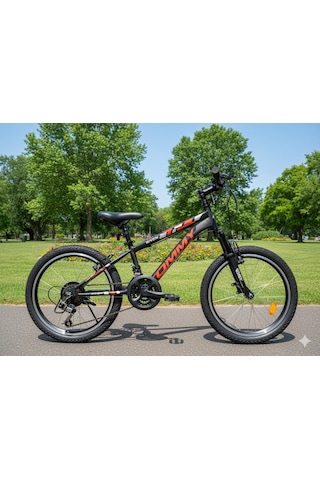 Tommybike 20 Jant Vitesli Bisiklet Duble Jant 21 Vites Ön Amortisörlü Çocuk Bisikleti Kırmızı