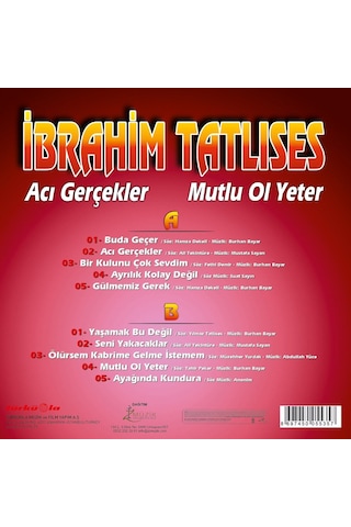 İbrahim Tatlıses Acı Gerçekler Lp Plak