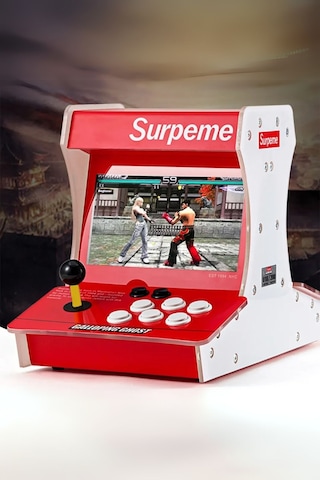 Supreme Çift Arcade Kol 10inç Çift Ekran 3000+ Oyunlu Retro Arcad