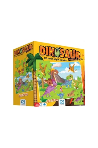 +3 Yaş Dinozorlar Yer Puzzle (Ca Games)