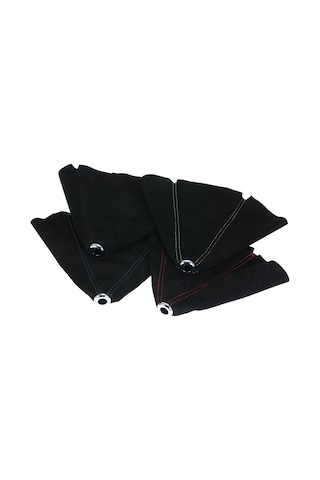 Ranyeek Tüm Araçlar İçin Otomatik/manuel Vites Kolu Kılıfı, Kaliteli Pu Deri, Dıy Kurulum, Kırmızı Çizgili, Dayanıklı Ve Yumuşak