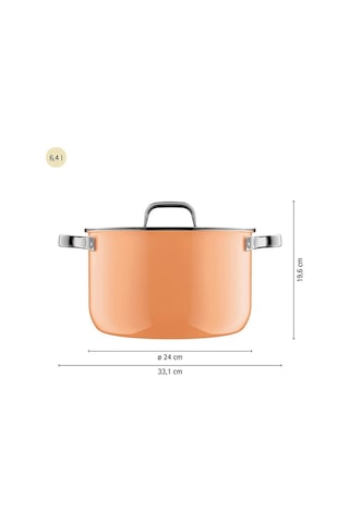 Wmf Fusiontec Tencere Seti 4 Parça Papaya Turuncu Wm-3201114507 Wmf Renkli