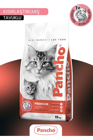 Pancho Kısır Tavuklu Yetişkin Kedi Maması 15 Kg