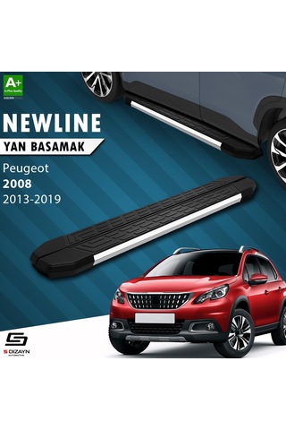S-dizayn Peugeot 2008 Newline Krom Yan Basamak 173 Cm 2013-2019 A+ Kalite