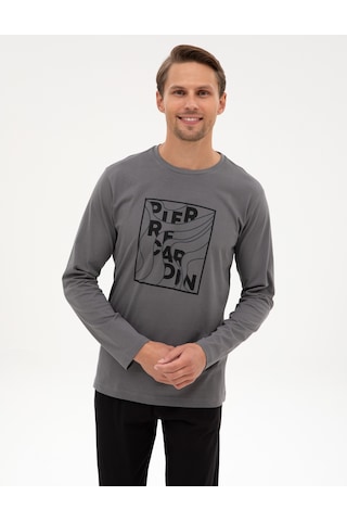 Pierre Cardin Erkek Koyu Gri Pijama Takım 50322653-vr080 Koyu Gri