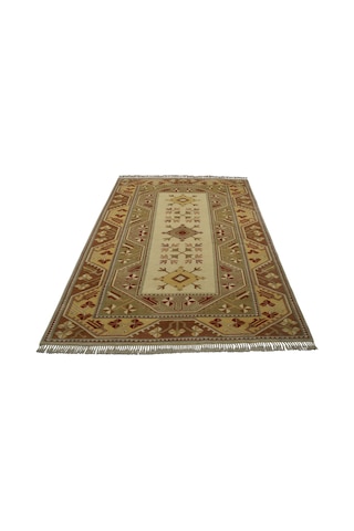 Zehra Abla Halı Yeni 6m2 El Dokuma Modern Ender Çiçekli Bozalan Milas Yün Salon Halısı 7151 Çok Renkli