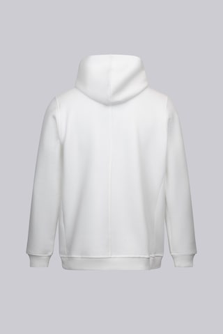 Hatemoğlu Beyaz Regular Fit Pamuklu Tam Fermuarlı Kapüşonlu Sweatshirt 30225 Beyaz