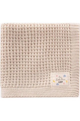 Cigit Selanik Triko Battaniye 80x100 +/-5 Cm Naturel Natürel