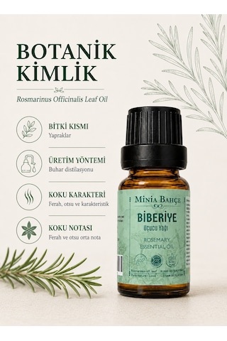 Biberiye Uçucu Yağı, %100 Saf, 10ml 10 ML