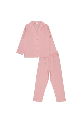 Civil Girls Düz 6-9 Yaş Pijama Takımı Pudra