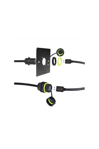 Erkek - Dişi Ip68 Su Geçirmez Rj45 Konnektör