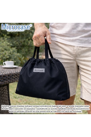 Microcase Su Geçirmez 4 Mevsim Kullanım Bahçe Mobilyası Masa Kılıfı Brandası 75x80x180 Cm Al5544
