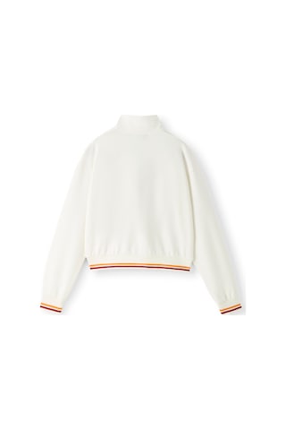 Gsstore Galatasaray Kadın Yarım Fermuar Sweatshirt K261091 Ekru Ekru