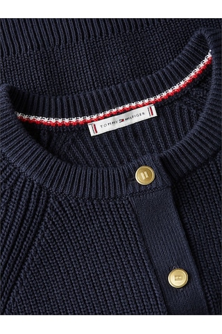 Tommy Hilfiger Co Cardı Stıtch C-nk Ls Cardı Kadın Mavi Hırka - Ww0ww48795