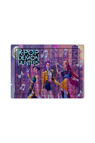 Ghostbastır Design K-pop Demon Hunters 99 Parça Ayaklı Puzzle Dekoratif Çocuk Yapbozu 0124