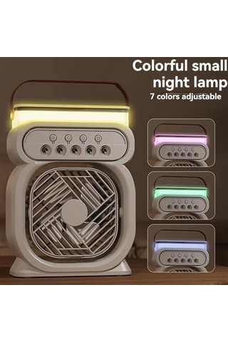 Ambition Household Small Air Cooler Led Night Light Portable