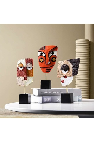 Xianwen Geeroyoo El Yapımı Göz Kırpan Soyut Reçine Heykel -