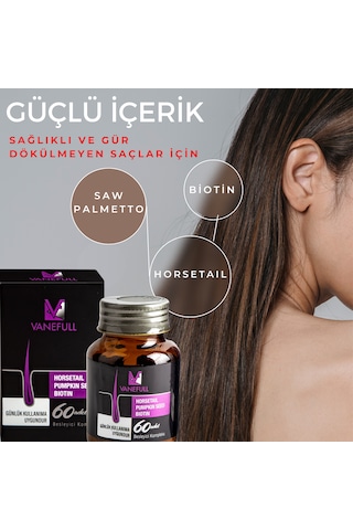 Vanemed Vanefull Saç Ve Tırnak İçin Gıda Takviyesi 60 Tablet